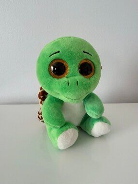 TY Beanie Boos Tortue Verte Yeux Pailletés - Avec Étiquette